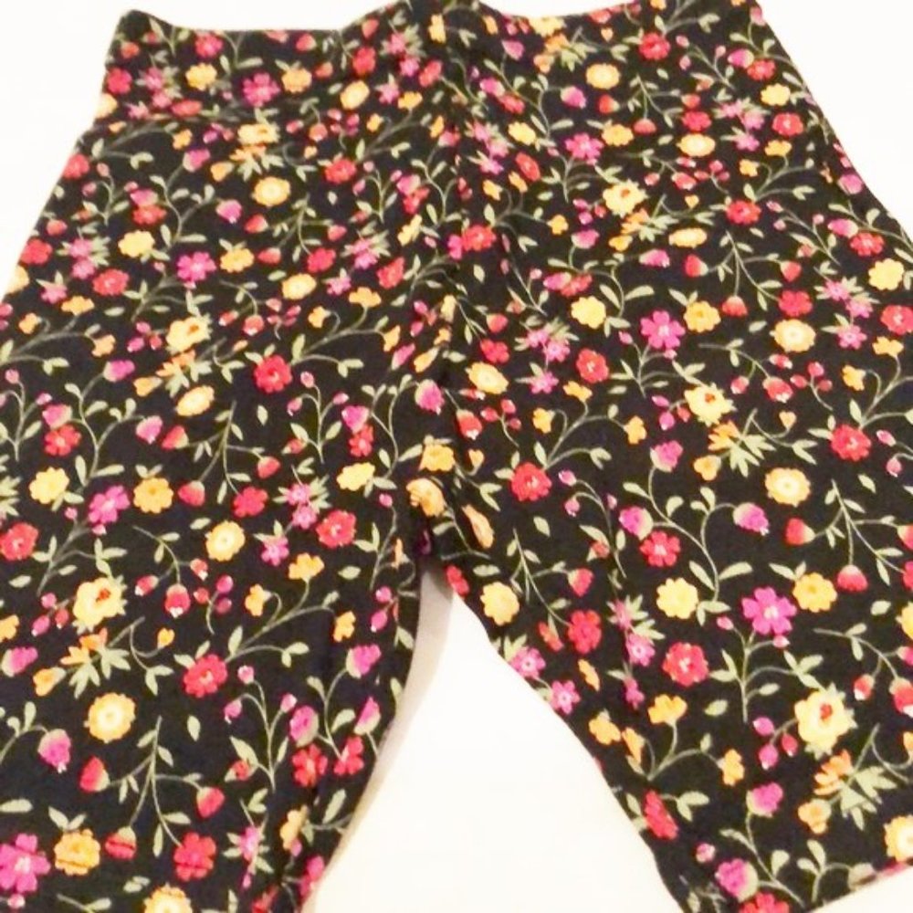 Shorts bike girls new size 4 cotton Gymboree elastic waist wildflowers-